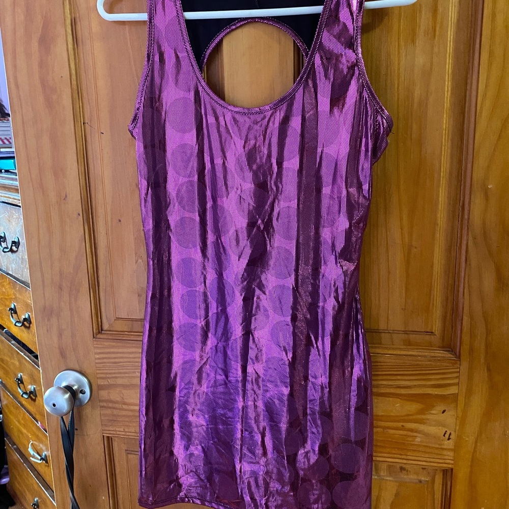 Mini Purple Dress. SIZE LARGE. Cute mini cocktail dress